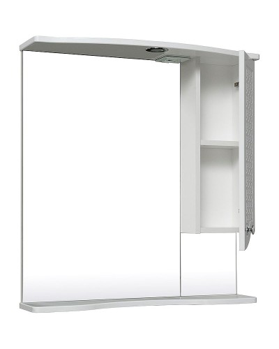 Зеркало со шкафом Runo Милано 65 R УТ000002097 с подсветкой Белое