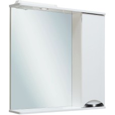 Зеркало со шкафом Runo Барселона 75 R 00000001033 с подсветкой Белое