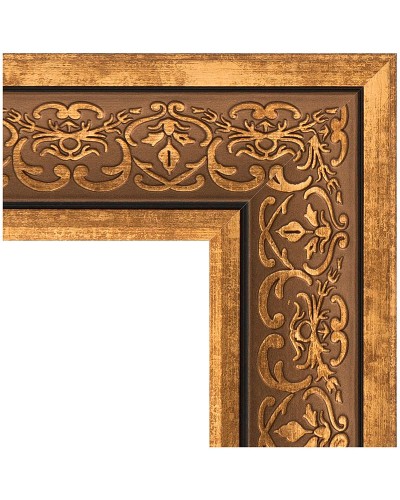 Зеркало Evoform Definite 123х73 BY 3223 в багетной раме - Вензель бронзовый 101 мм