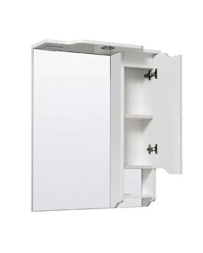 Зеркало со шкафом Runo Стиль 65 R УТ000002339 с подсветкой Белое