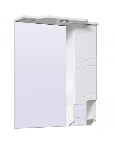 Зеркало со шкафом Runo Стиль 65 R УТ000002339 с подсветкой Белое