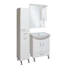 Зеркало со шкафом Runo Севилья 60 R 00000000790 с подсветкой Белое