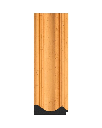 Зеркало Evoform Definite 122х72 BY 3219 в багетной раме - Травленое золото 99 мм