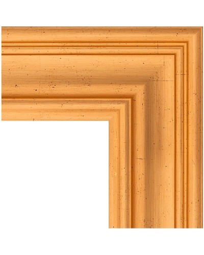 Зеркало Evoform Definite 122х72 BY 3219 в багетной раме - Травленое золото 99 мм