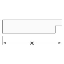 Зеркало Evoform Definite 120х70 BY 3213 в багетной раме - Золотые дюны 90 мм