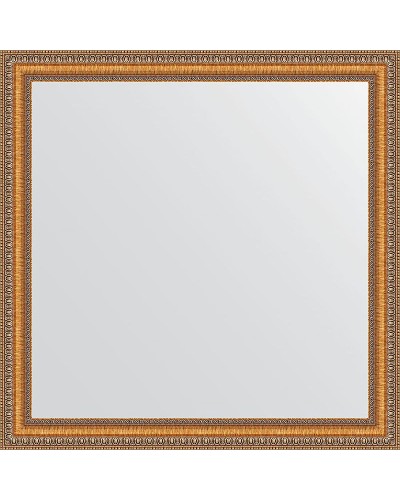 Зеркало Evoform Definite 75х75 BY 3234 в багетной раме - Золотые бусы на бронзе 60 мм