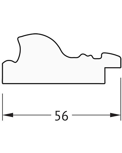 Зеркало Evoform Definite 74х74 BY 3231 в багетной раме - Виньетка состаренное золото 56 мм