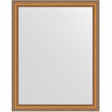 Зеркало Evoform Definite 95х75 BY 3266 в багетной раме - Золотые бусы на бронзе 60 мм