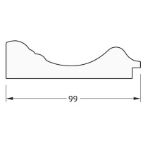 Зеркало Evoform Definite 102х82 BY 3283 в багетной раме - Травленое золото 99 мм