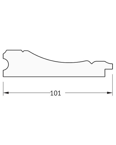 Зеркало Evoform Definite 143х83 BY 3319 в багетной раме - Вензель бронзовый 101 мм