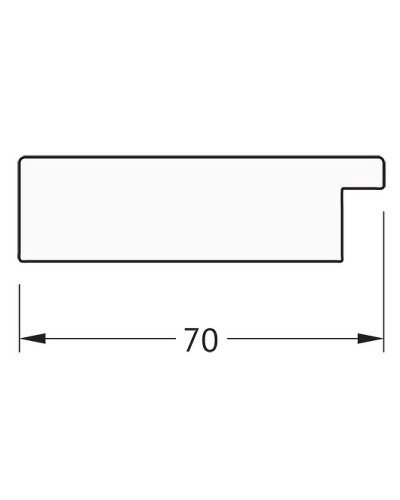 Зеркало Evoform Definite 136х76 BY 3304 в багетной раме - Серебряный дождь 70 мм