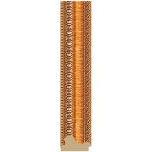 Зеркало Evoform Definite 135х75 BY 3298 в багетной раме - Золотые бусы на бронзе 60 мм