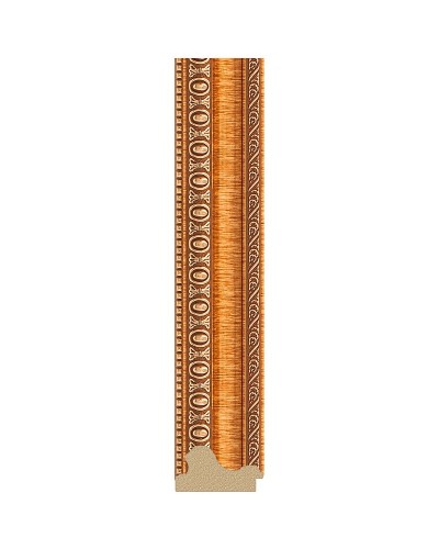 Зеркало Evoform Definite 135х75 BY 3298 в багетной раме - Золотые бусы на бронзе 60 мм