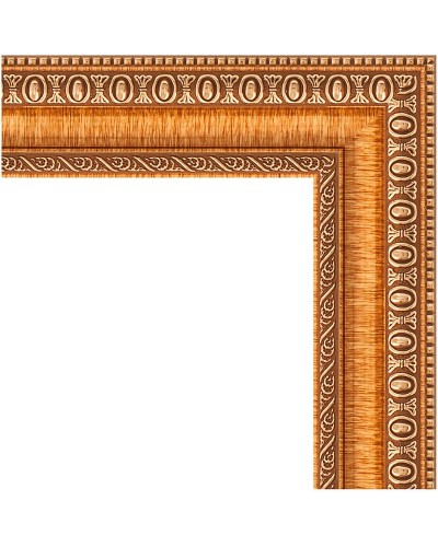 Зеркало Evoform Definite 135х75 BY 3298 в багетной раме - Золотые бусы на бронзе 60 мм