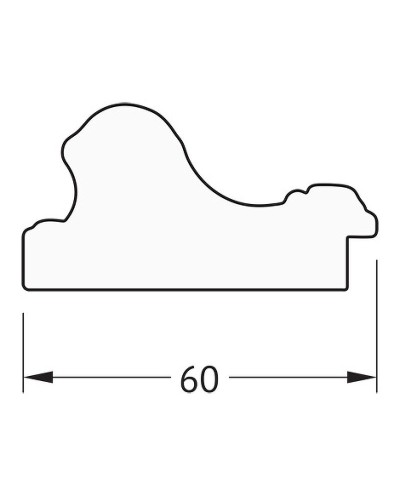 Зеркало Evoform Definite 135х75 BY 3298 в багетной раме - Золотые бусы на бронзе 60 мм