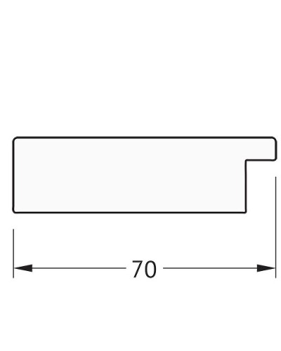 Зеркало Evoform Definite 156х76 BY 3336 в багетной раме - Серебряный дождь 70 мм