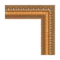 Зеркало Evoform Definite 155х75 BY 3330 в багетной раме - Золотые бусы на бронзе 60 мм