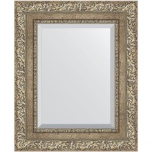 Зеркало Evoform Exclusive 55х45 BY 3357 с фацетом в багетной раме - Виньетка античное серебро 85 мм