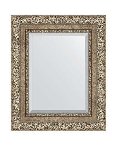 Зеркало Evoform Exclusive 55х45 BY 3357 с фацетом в багетной раме - Виньетка античное серебро 85 мм