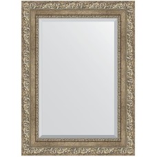 Зеркало Evoform Exclusive 75х55 BY 3383 с фацетом в багетной раме - Виньетка античное серебро 85 мм