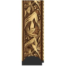 Зеркало Evoform Exclusive 89х59 BY 3415 с фацетом в багетной раме - Византия золото 99 мм