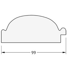 Зеркало Evoform Exclusive 89х59 BY 3415 с фацетом в багетной раме - Византия золото 99 мм