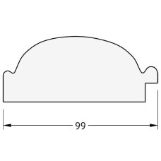 Зеркало Evoform Exclusive 89х59 BY 3415 с фацетом в багетной раме - Византия золото 99 мм