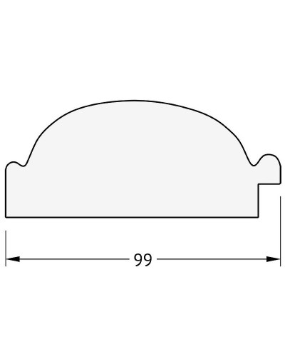 Зеркало Evoform Exclusive 89х59 BY 3415 с фацетом в багетной раме - Византия золото 99 мм