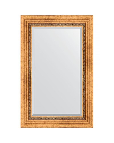 Зеркало Evoform Exclusive 86х56 BY 3412 с фацетом в багетной раме - Римское золото 88 мм