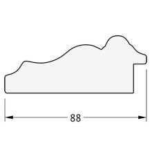 Зеркало Evoform Exclusive 86х56 BY 3412 с фацетом в багетной раме - Римское золото 88 мм