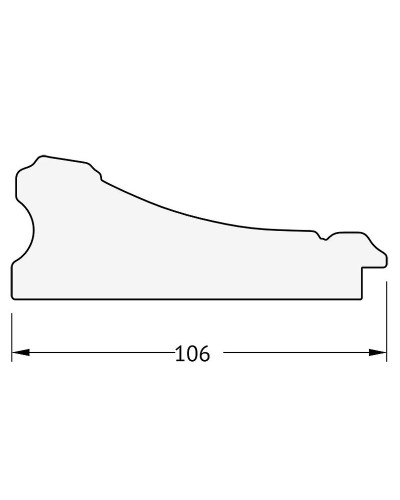 Зеркало Evoform Exclusive 90х60 BY 3424 с фацетом в багетной раме - Барокко серебро 106 мм