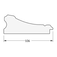 Зеркало Evoform Exclusive 100х70 BY 3450 с фацетом в багетной раме - Барокко серебро 106 мм