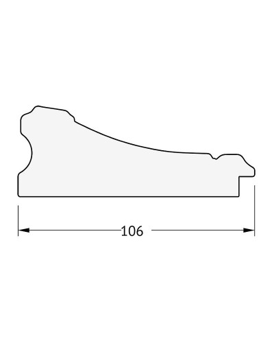 Зеркало Evoform Exclusive 100х70 BY 3450 с фацетом в багетной раме - Барокко серебро 106 мм