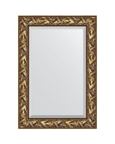 Зеркало Evoform Exclusive 99х69 BY 3441 с фацетом в багетной раме - Византия золото 99 мм