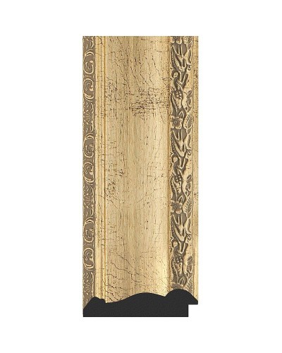 Зеркало Evoform Exclusive 120х72 BY 3454 с фацетом в багетной раме - Состаренное серебро с орнаментом 120 мм