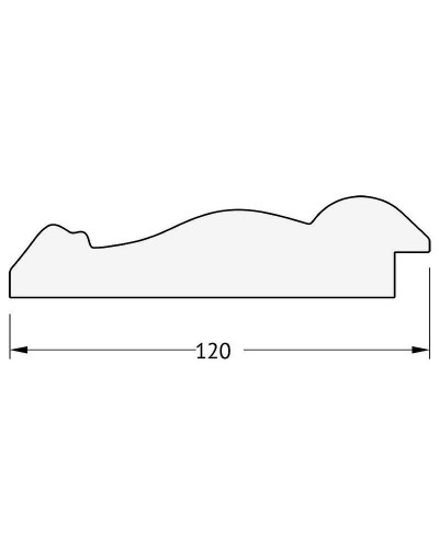 Зеркало Evoform Exclusive 120х72 BY 3454 с фацетом в багетной раме - Состаренное серебро с орнаментом 120 мм