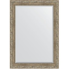 Зеркало Evoform Exclusive 105х75 BY 3461 с фацетом в багетной раме - Виньетка античное серебро 85 мм