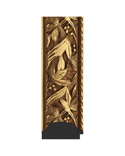 Зеркало Evoform Exclusive 109х79 BY 3467 с фацетом в багетной раме - Византия золото 99 мм