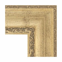 Зеркало Evoform Exclusive 112х82 BY 3480 с фацетом в багетной раме - Состаренное серебро с орнаментом 120 мм