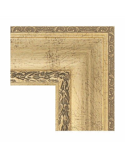 Зеркало Evoform Exclusive 112х82 BY 3480 с фацетом в багетной раме - Состаренное серебро с орнаментом 120 мм