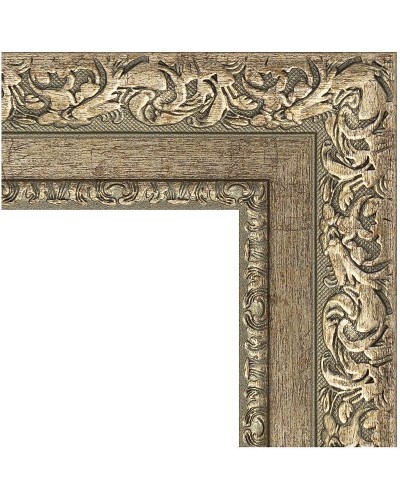 Зеркало Evoform Exclusive 115х55 BY 3487 с фацетом в багетной раме - Виньетка античное серебро 85 мм