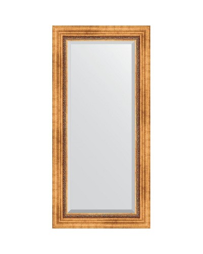 Зеркало Evoform Exclusive 116х56 BY 3490 с фацетом в багетной раме - Римское золото 88 мм