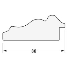 Зеркало Evoform Exclusive 116х56 BY 3490 с фацетом в багетной раме - Римское золото 88 мм