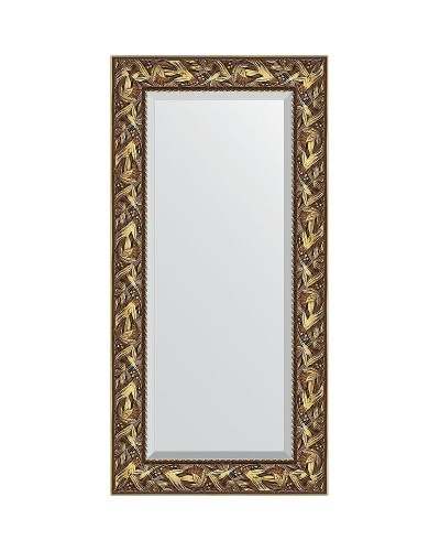 Зеркало Evoform Exclusive 119х59 BY 3493 с фацетом в багетной раме - Византия золото 99 мм