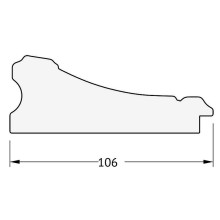 Зеркало Evoform Exclusive 120х60 BY 3502 с фацетом в багетной раме - Барокко серебро 106 мм