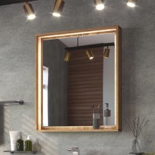 Dallas - 70 Зеркало свет ДСП (Дуб Галифакс)