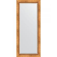 Зеркало Evoform Exclusive 156х66 BY 3568 с фацетом в багетной раме - Римское золото 88 мм