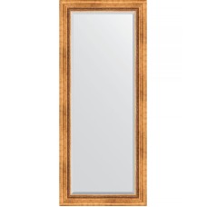 Зеркало Evoform Exclusive 156х66 BY 3568 с фацетом в багетной раме - Римское золото 88 мм