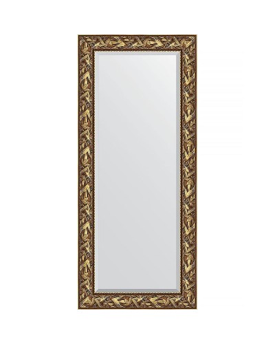 Зеркало Evoform Exclusive 159х69 BY 3571 с фацетом в багетной раме - Византия золото 99 мм