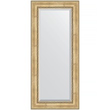 Зеркало Evoform Exclusive 162х72 BY 3584 с фацетом в багетной раме - Состаренное серебро с орнаментом 120 мм